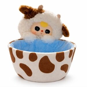 Baby Three Storage Basket Plush - NIB - Spot Sheep